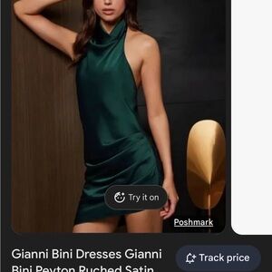 Gianni Bini Emerald Backless Dress